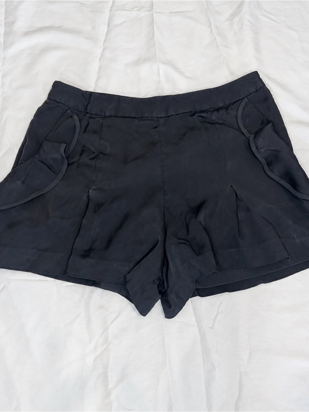 Guess Black High-Waist Tailored Shorts